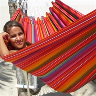 Hamaca - El diseño de la tela originalmente proviene de Guatemala.