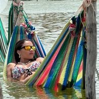 Hamaca de tela AQUA, Diseño Brasil