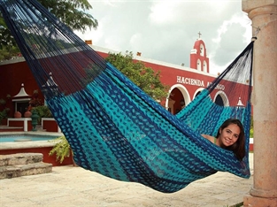 Hamaca de Algodón en hilo grueso de México.